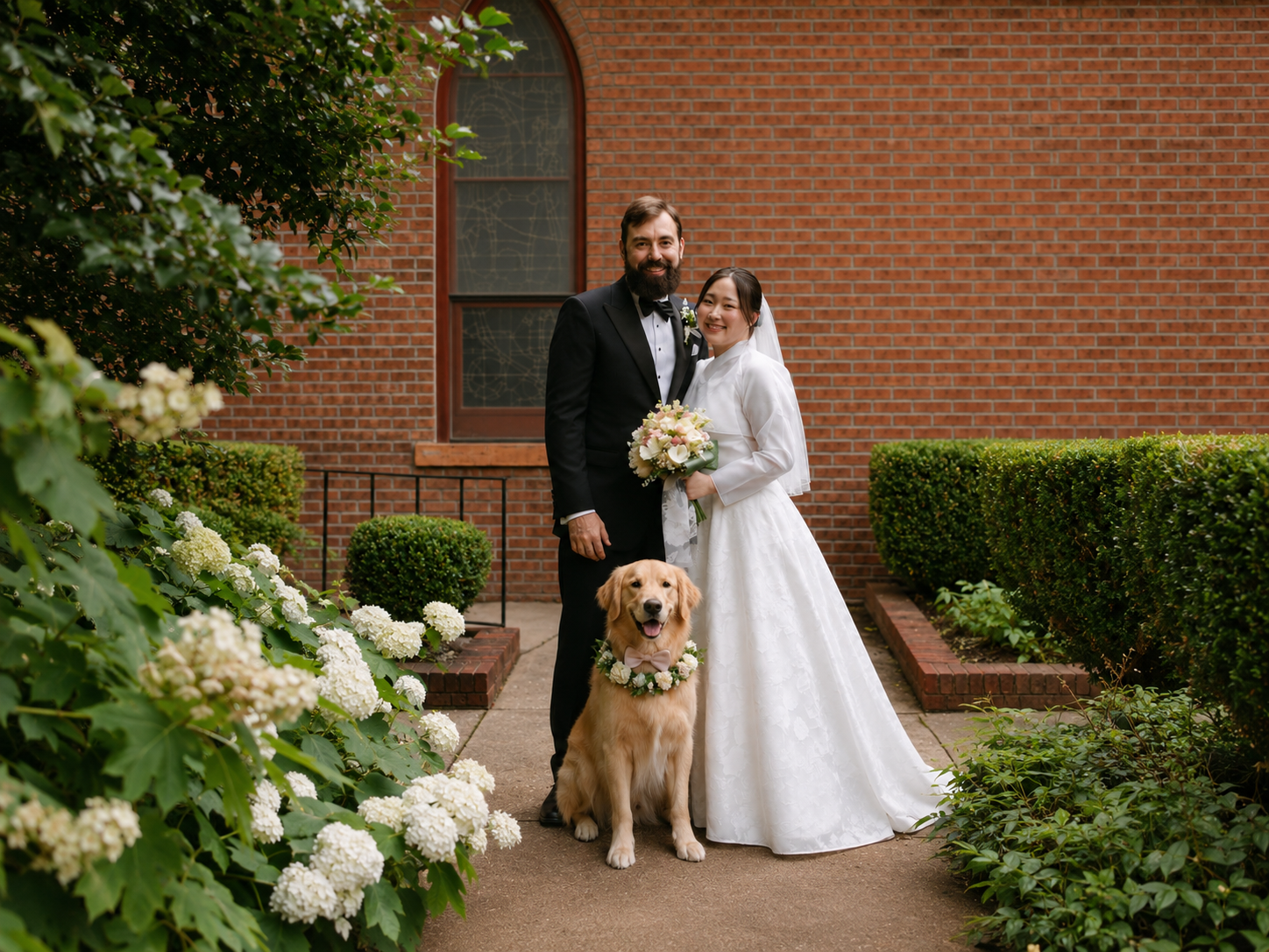 Wedding dog attendant