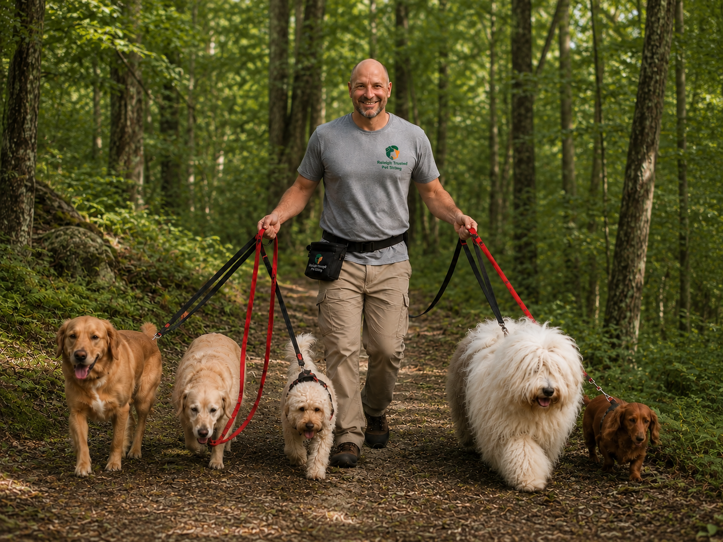 dog walking near me Raleigh